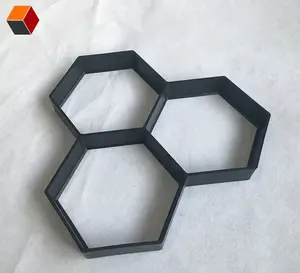 Molde de piedra hexagonal para patio, moldes de plástico para pavimentación