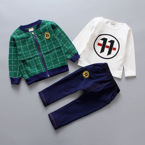 Intelligente carino fantastico di marca del <span class=keywords><strong>bambino</strong></span> del cotone del ragazzo set con tre pezzi - Product Image 4