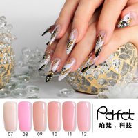 Fournitures d'ongles en Gel UV pour vernis, 1KG, séchage rapide, indolore, rose transparent, solide, peinture, Gel UV