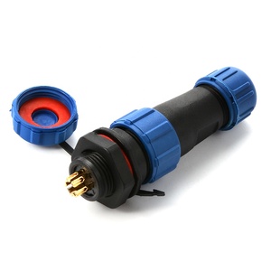 SP1310 <span class=keywords><strong>2</strong></span> polos 3 4 5 5 5 6 6 7 9 pin IP68 Led automotriz Cable al aire libre conector de Cable macho y hembra - Product Image 4