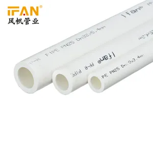 Ifna tubo de plástico polipropileno ppr, tubo branco da cor da lista de preço do tubo ppr