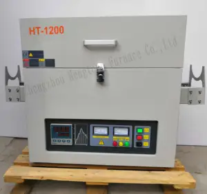 HT-1200 high quality quartz tube furnace/horizontal tube furnace