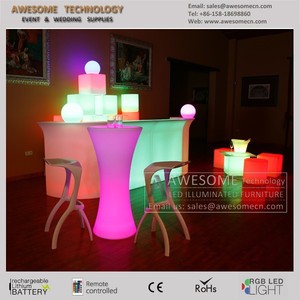 <span class=keywords><strong>Mesas</strong></span> de cóctel iluminadas / <span class=keywords><strong>Mesas</strong></span> altas en <span class=keywords><strong>alquiler</strong></span> con luz - Product Image 3