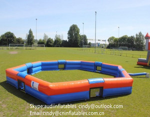 Terrain de football gonflable hexagonal, terrain de football gonflable pour <span class=keywords><strong>jeu</strong></span> de défi - Product Image 1