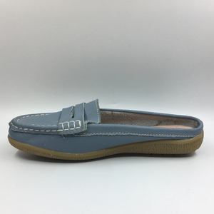 Wholesale <strong>White</strong> Leather <strong>Ladies</strong> and Women <strong>Loafers</strong> Casual Flat Shoes Summer Female Shoes - Product Image 3