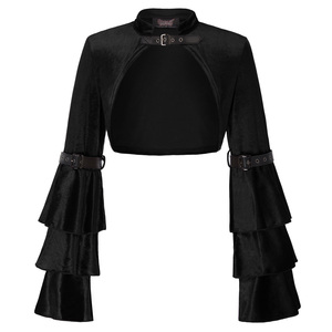 Bolero Corto Personalizado para Mujer, Estilo Retro Vintage Steampunk Gótico, con Mangas Largas de Campana, SL000031 - Product Image 2