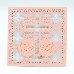 Christian Thiệp mời đám cưới Sản phẩm mới chéo hạnh phúc lễ Rửa Tội Thiệp mời thẻ cắt laser Thiệp mời đám cưới - Product Image 3