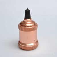 Support de lampe vintage en aluminium E26, douille de lampe Edison rétro