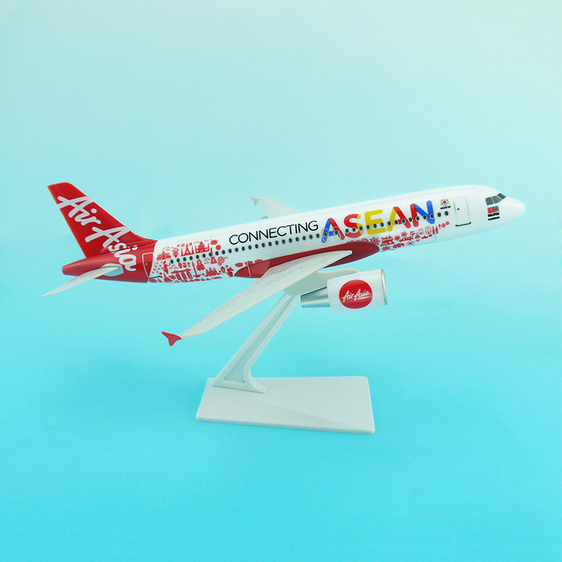 エ*ン様 新品 AIR ASIA 1/150スケール エアバス A320 飛行機 Air Asia A320 1/150 Scale Model - Perfect for Business Gifts