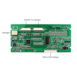 Segnale TTL <span class=keywords><strong>LVDS</strong></span> ttl Tcon Consiglio 2x30pin HCR-TCON N3 800x480 di Lavoro per AT080TN42 AT102TN03 20Pin segnale <span class=keywords><strong>LVDS</strong></span> - Product Image 3
