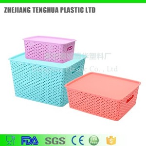 Artículos <span class=keywords><strong>del</strong></span> hogar venta al por mayor ecológico 4.5L colorido caja de almacenamiento de plástico con tapa - Product Image 1