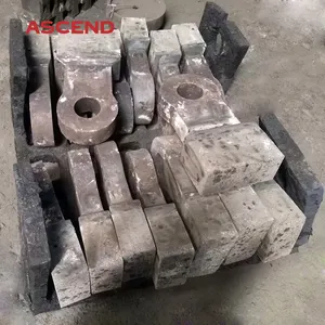 High Chrome Manganese Bimetal Alloy Hammer Crusher Hammers OEM Casting According To Drawing