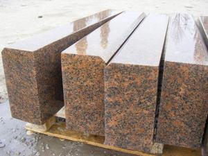 Bloque de granito natural atractivo al por mayor, bordillos rojo, gris, negro, marrón, pulido, martillado, varios colores disponibles - Product Image 4