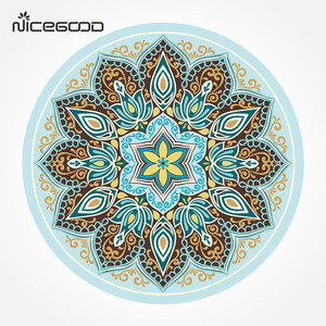 Vendita calda <span class=keywords><strong>di</strong></span> colore completo <span class=keywords><strong>di</strong></span> sublimazione stampato in microfibra nero yoga mat in pelle scamosciata meditazione rotondo stuoia <span class=keywords><strong>di</strong></span> yoga - Product Image 3