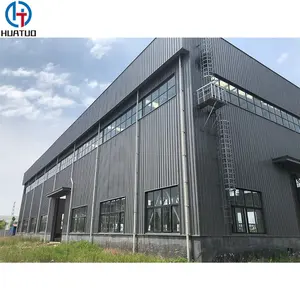 China large span Metal Construction Galvanized Prefabricated steel structure house Warehouse building