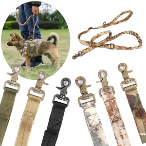 Guinzaglio tattico retrattile in Nylon per cani guinzaglio regolabile guinzaglio elastico corda guinzaglio cane con 2 maniglia di controllo - Product Image 1