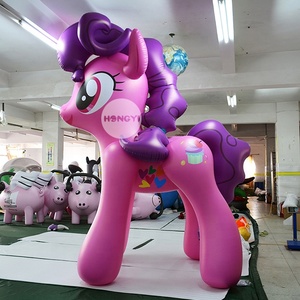 Poni de unicornio para fiesta de cumpleaños, juguete inflable de PVC, suministro directo de fábrica - Product Image 3