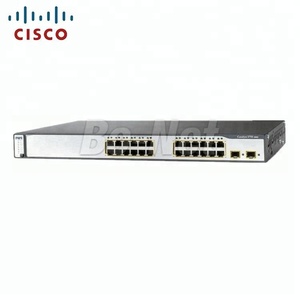 Cisco WS-C3750-24PS-S 3750 Series <span class=keywords><strong>2</strong></span> SFP estándar utilizado administrados de Cisco red 3750 switch stack - Product Image 3