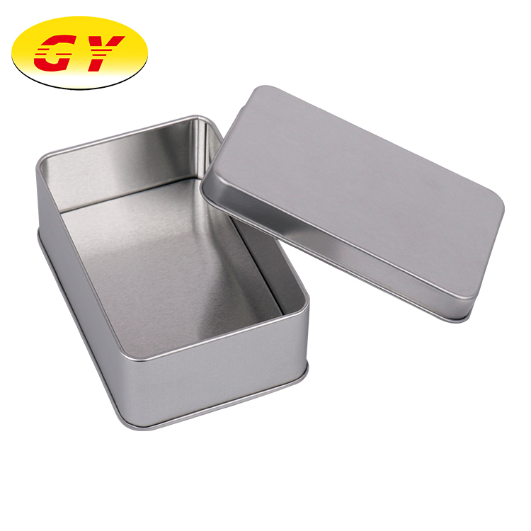 Wholesale custom silver large tin biscuit food storage metal box