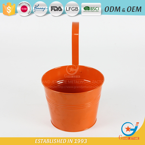 Artículos para el hogar de hierro galvanizado plantador de metal macetas maceta colgante de flores al aire libre - Product Image 2