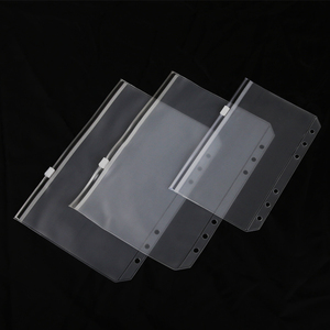 Custom Waterproof Zipper Lock Bag Document A5 A6 Clear <strong>Plastic</strong> <strong>Pockets</strong> File Folder - Product Image 3