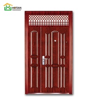 Porte d'entrée principale en acier pour grande maison, porte d'entrée en acier, conception de porte principale pour porte double en acier américaine