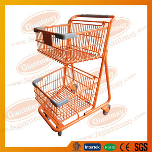 Tipo moderno con 2 en la cesta de la carretilla para <span class=keywords><strong>el</strong></span> supermercado - Product Image 1