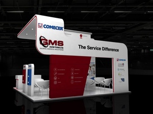 Stand de Exhibición Modular de Aluminio Personalizado de <span class=keywords><strong>3x3</strong></span> 10x10 pies para Ferias Comerciales, Sistema de Exhibición Portátil y Reutilizable con LED - Product Image 3