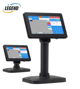 Tudo em um sistema pos porta usb, 8 polegadas display led vfd display de cliente