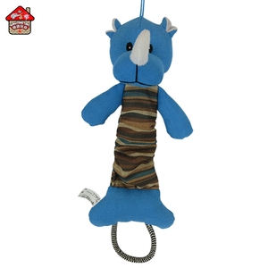 صديقة للبيئة دائم قماش النسيج الكلب مضغ لعبة لا حشو لعبة كلب قطيفة مع حبل - Product Image 4