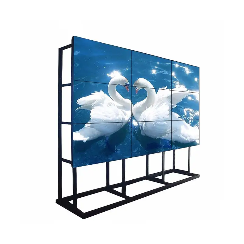 43 46 49 55 65 inch DID display panel 3x3 frameless ultra narrow bezel lcd video wall with 4k videowall controller
