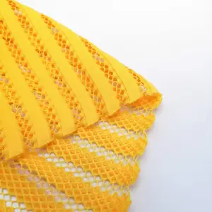 HH-040 净面料连衣裙黄色服装材质 100% 涤纶网布服装