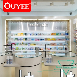 Diseño de Interiores de Farmacia con Pintura Blanca y Iluminación, Fabricante de Guangzhou - Product Image 4