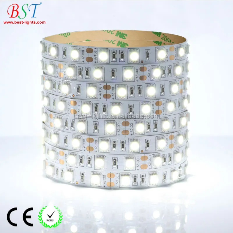 כלכלי Zhongshan תאורת ce rohs זול 12v גמיש 14.4 W/m 5050 led רצועת אור