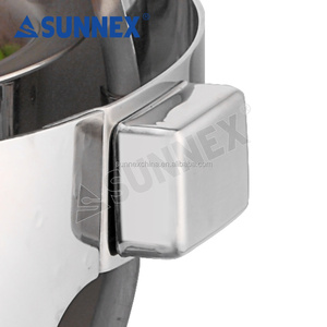 Chauffe-plat en acier inoxydable à couvercle roulant, capacité de 4 L, chauffage par souffleur d'air chaud, contrôle automatique de la température pour restaurant - Product Image 2