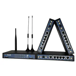 Router Rtu Industri dengan Router Ganda Ethernet dan Pilihan Port RS232 atau RS232 Modbus RTU Ke Modbus