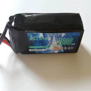 4S 14.8V 2800mAh แบตเตอรี่ Lipo สำหรับโดรน RC แบบชาร์จไฟได้ - Product Image 5