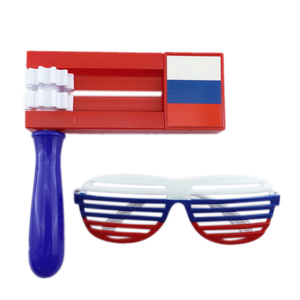 Sport <strong>Soccer</strong> Fans Cheer Plastic Rattle <strong>Noise</strong> <strong>Maker</strong> With Glasses - Product Image 1