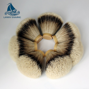 Làm Bằng Tay Silvertips Lửng Fan <span class=keywords><strong>T</strong></span>óc Cạo Cọ Knots Bán <span class=keywords><strong>S</strong></span>ỉ - Product Image 2