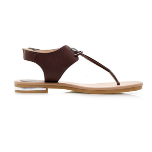 <span class=keywords><strong>Sandali</strong></span> da <span class=keywords><strong>donna</strong></span> infradito semplici e belli in <span class=keywords><strong>pelle</strong></span> di mucca estiva per scarpe basse da <span class=keywords><strong>donna</strong></span> - Product Image 4