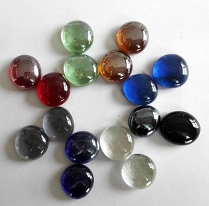 Pebble Cobble & Pebble Type and Artificial Stone Material coloured clear glass pebbles from China