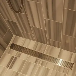 Modern Bathroom Stainless Steel Square Floor Trap grate