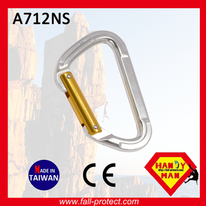 Colorful Anodized Safe CE Certificate Straight Gate Aluminum Carabiner For Outdoor Sports - Product Image 3