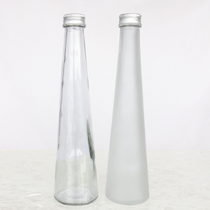 Bottiglia in <span class=keywords><strong>Vetro</strong></span> <span class=keywords><strong>per</strong></span> Tè all'Ingrosso, Boccetta Conica Trasparente <span class=keywords><strong>per</strong></span> Bevande con Tappo a Vite in Alluminio <span class=keywords><strong>per</strong></span> Hotel, 330ml 250ml - Product Image 1
