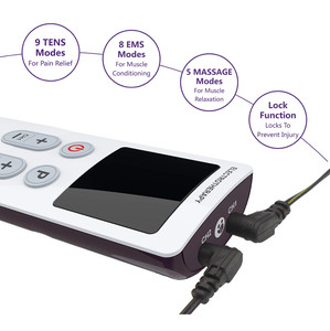 Machine de thérapie musculaire <span class=keywords><strong>TENS</strong></span> EMS, à double sortie, stimulateur musculaire - Product Image 4
