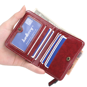 Baellerry nouveau portefeuille court en cuir PU à boucle Vintage Deisnger pour femme avec fermeture éclair, <span class=keywords><strong>porte</strong></span>-monnaie femme, <span class=keywords><strong>porte</strong></span>-carte - Product Image 4