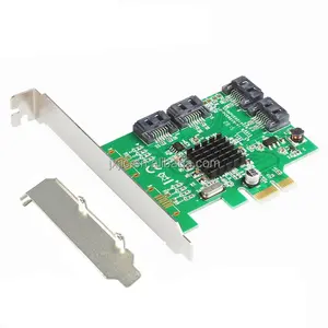 4 منافذ SATA 6G بي سي اي اكسبريس بطاقة وحدة التحكم PCI-E إلى SATA III 3.0 محول PCI الانظار قوس SATA3.0 جديد