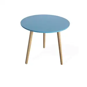 단단한 나무 다리를 가진 현대 간단한 작풍 싼 단단한 나무 커피용 탁자 둥근 작은 테이블