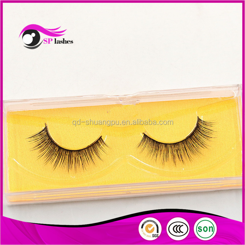 Private Label Réel Vison Faux Cils de Vison Fourrure Faux Cils