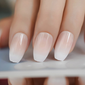Ombre Français <span class=keywords><strong>Ballerine</strong></span> <span class=keywords><strong>Faux</strong></span> Ongles Gradeint Naturel Cercueil <span class=keywords><strong>Faux</strong></span> Ongles En Gros Ongles Fournisseur 24 - Product Image 6